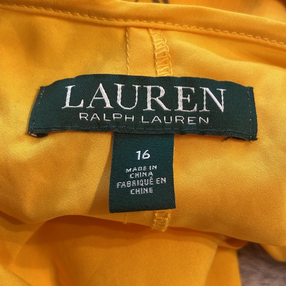 Ralph Lauren Yellow Floral midi dress. NWOT - Picture 7 of 8